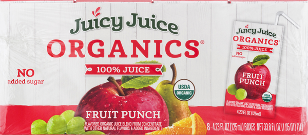 Juicy Juice Organics Apple Juice 100% Organic Apple Juice, 8 ct