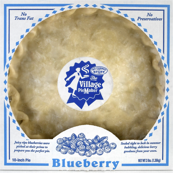 Village Pie Maker Blueberry Pie 10" HyVee Aisles Online Grocery Shopping