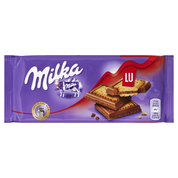 Milka Chocolate with LU Biscuite Pouch 350g