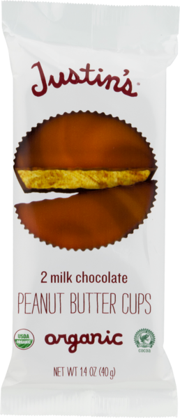 Dark Chocolate Peanut Butter Cups - Organic, 40g