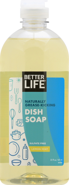 Better Life Dish Soap, Natural Lemon & Mint | Hy-Vee Aisles Online ...