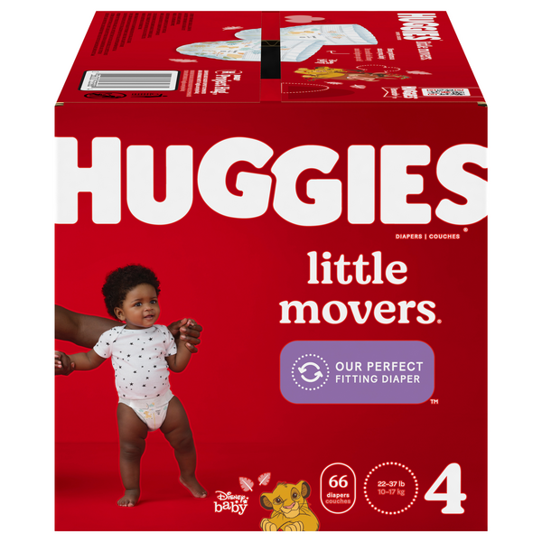 Huggies Little Movers Diapers, Size 4  Hy-Vee Aisles Online Grocery  Shopping