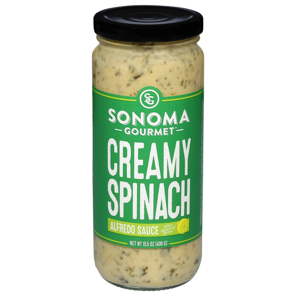 Sonoma Gourmet Creamy Spinach Alfredo Sauce, Delicious Sauce | Hy