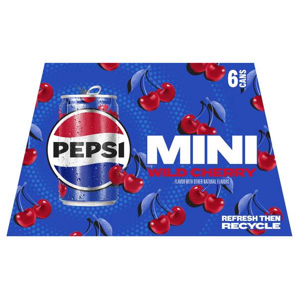 Pepsi Wild Cherry Mini, 6Pk | Hy-Vee Aisles Online Grocery Shopping