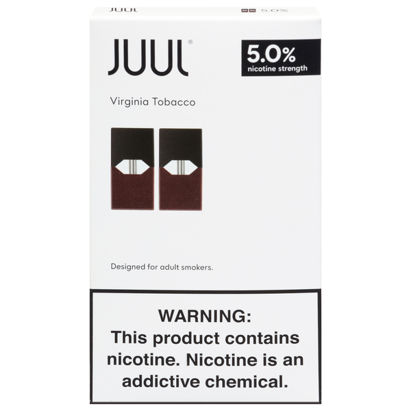Juul 5.0% Nicotine Strength Virginia Tobacco Pods 2 Each