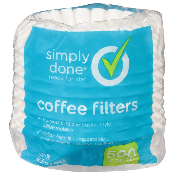 Simply Done 8-12 Cup Coffee Filters | Hy-Vee Aisles Online Grocery Shopping