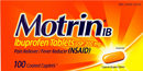 Motrin IB Ibuprofen Tablets Coated Caplets