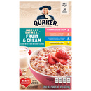 Quaker Instant Oatmeal Fruit & Cream Variety Pack 8 Count
