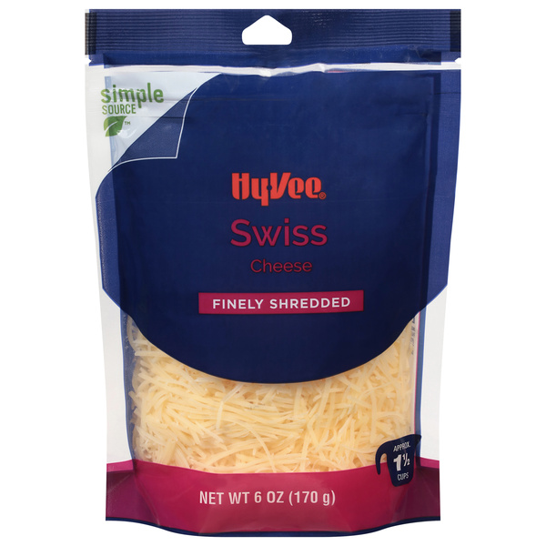 Hy-Vee Finely Shredded Swiss Cheese | Hy-Vee Aisles Online Grocery