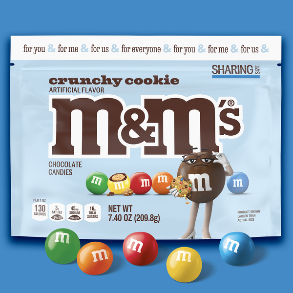 M&M's M&M'S Crunchy Cookie Milk Chocolate Candy Bag | Hy-Vee