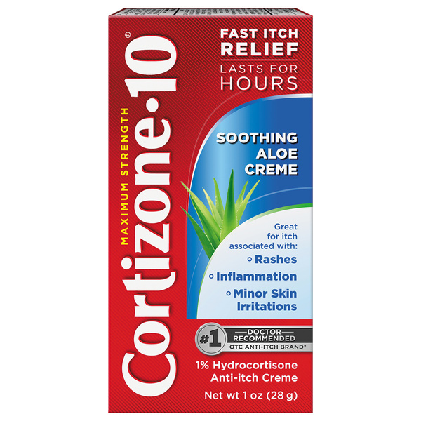 Cortizone-10 Maximum Strength Soothing Aloe Itch Relief Cream 1 oz