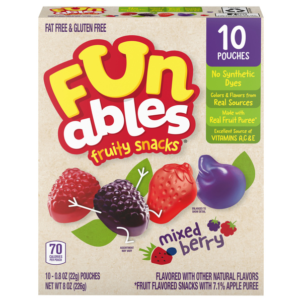 Funables Mixed Berry Fruity Snacks 10-0.8 oz | Hy-Vee Aisles Online ...
