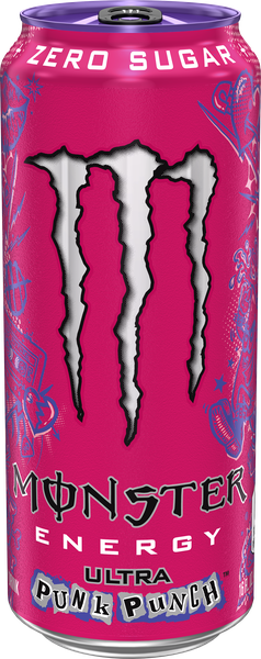 Monster Ultra, Punk Punch, Sugar Free Energy Drink, 16 Fl Oz | Hy