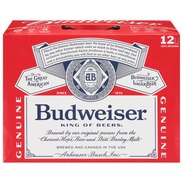 Budweiser Beer Bottle Label Can Cooler