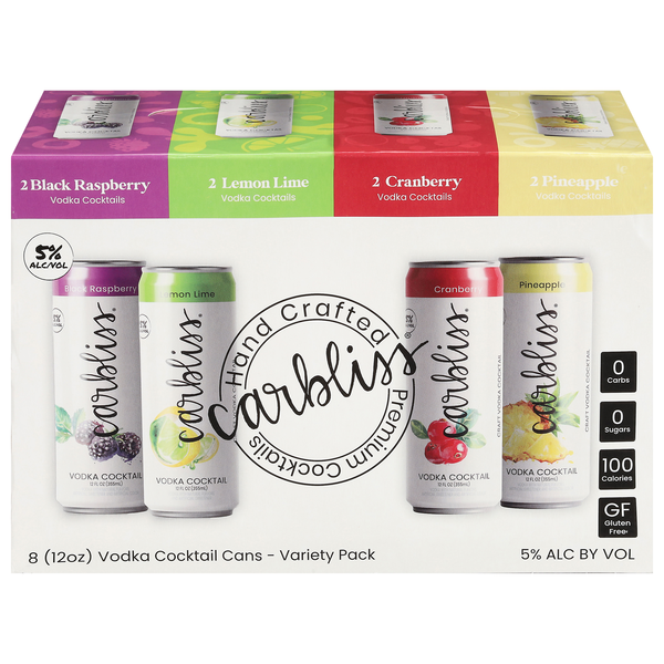Carbliss Premium Cocktails Variety Pack, 8Pk | Hy-Vee Aisles