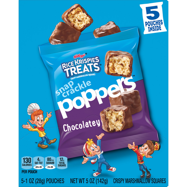 Kellogg's Rice Krispies Treats Snap Crackle Poppers Chocolatey 5-1
