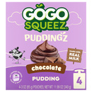 GoGo Squeez Pudding, Chocolate, 4-3 oz Pouches