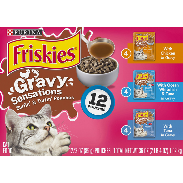 friskies gravy sensations pouch favorites cat food pouches