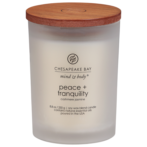 Chesapeake Bay Candle, Peace +Tranquility, Cashmere Jasmine | Hy