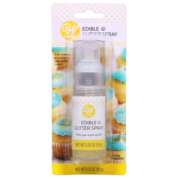 Wilton Gold Edible Glitter Spray | Hy-Vee Aisles Online Grocery Shopping