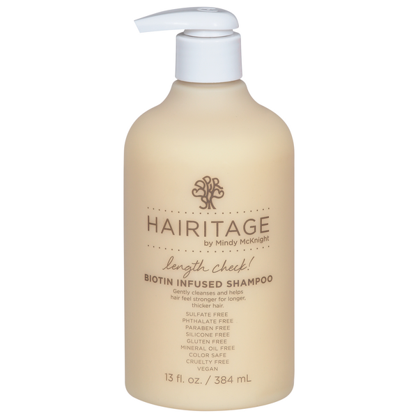 Hairitage By Mindy McKnight Shampoo, Length Check Biotin Infused