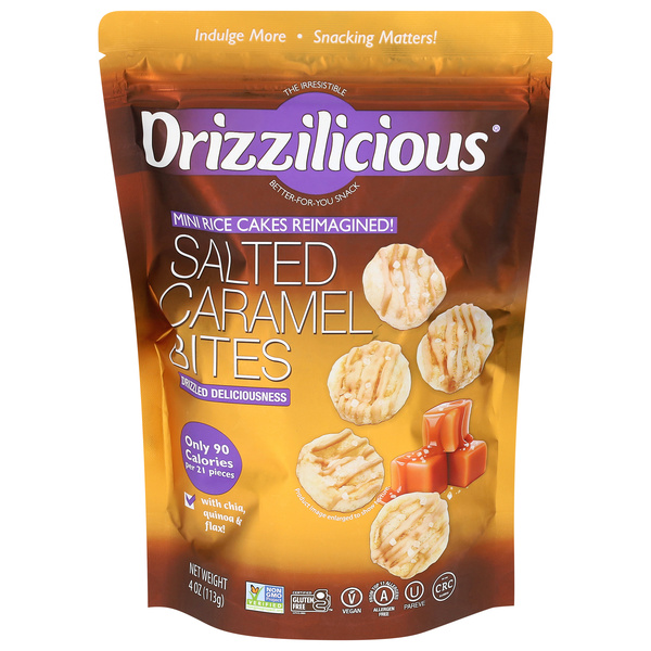 Drizzilicious Salted Caramel Bites Mini Rice Cakes | Hy-Vee Aisles