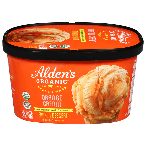 Alden's Organic Frozen Dessert, Orange Cream With Organic Vanilla