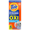 Tide Washing Machine Cleaner, 4 Month Value Pack, 4-2.6 oz Pouches