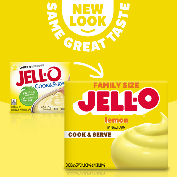 Jell-O Lemon Cook & Serve Pudding & Pie Filling | Hy-Vee Aisles