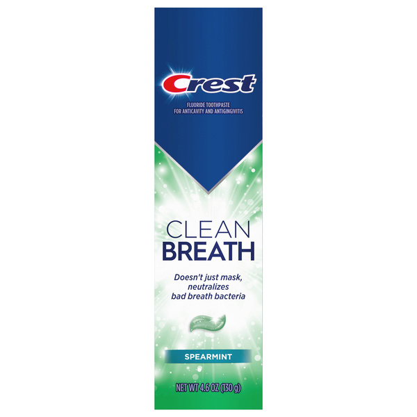 Crest Clean Breath Toothpaste, Spearmint | Hy-Vee Aisles Online Grocery ...