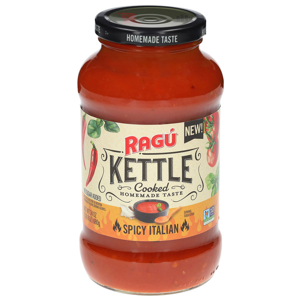 Ragu Kettle Cooked Spicy Italian Sauce | Hy-Vee Aisles Online Grocery ...