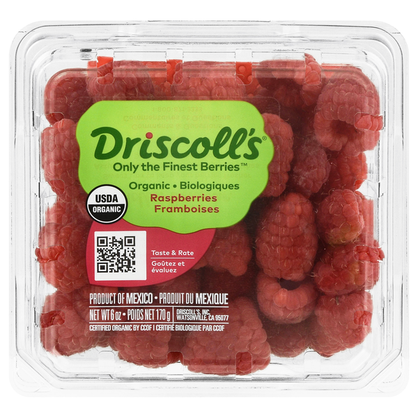 Organic Driscoll's Raspberries | Hy-Vee Aisles Online Grocery Shopping