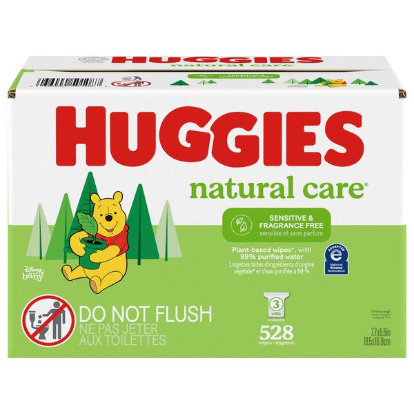 Lingettes Bébé Huggies Natural Care