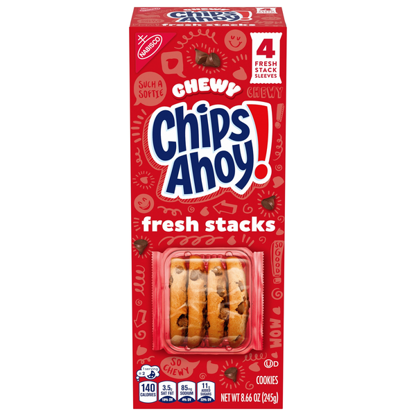 Chips Ahoy! Fresh Stacks Chewy Chocolate Chip Cookies, Travel