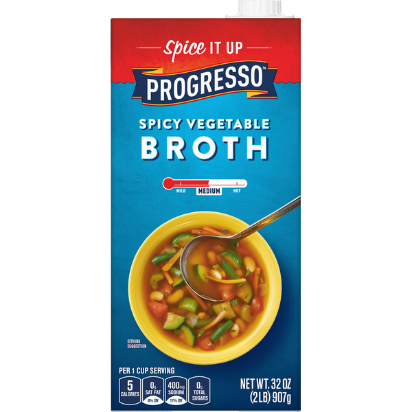 Progresso Spicy Vegetable Broth 32 oz | Hy-Vee Aisles Online
