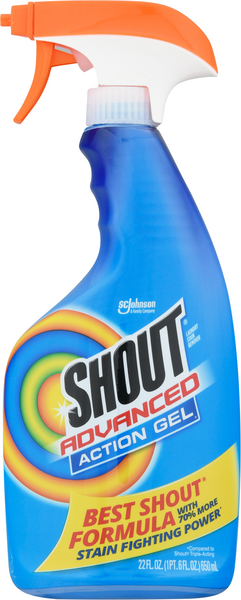 Shout Advanced Action Gel Laundry Stain Remover 30 Fluid Ounces 