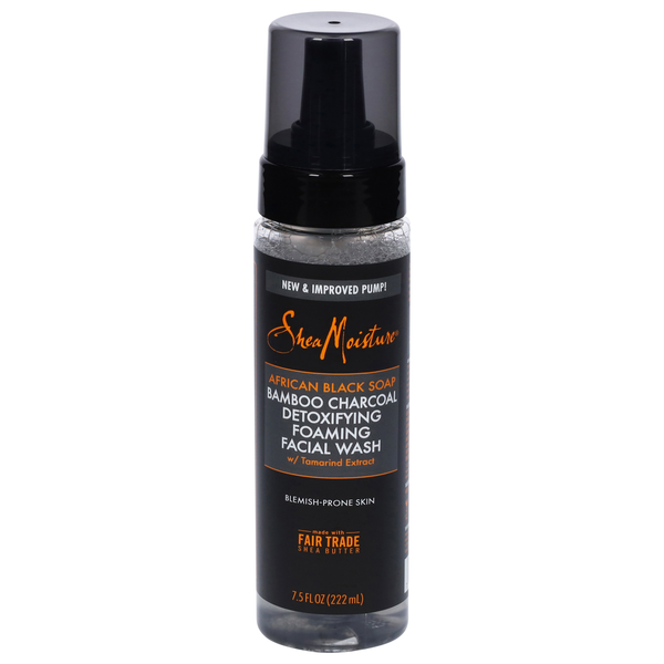 Shea Moisture African Black Soap Bamboo Charcoal Detoxifying