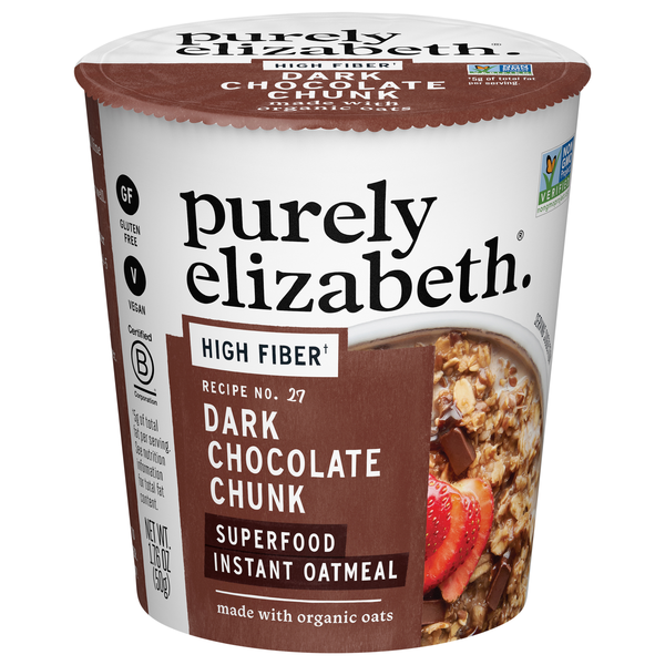 Purely Elizabeth Dark Chocolate Chunk Superfood Oatmeal with