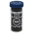 Morton & Bassett Organic Whole Black Peppercorns