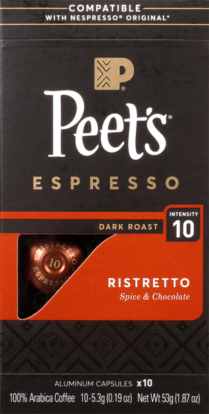 peet's ristretto pods