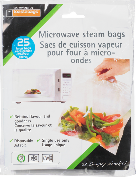 Microwave/Oven & Grill Bags, Steam Cooking Bags