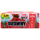 Brawny Paper Towels, Tear-A-Square, Triple Rolls, 3-Ply