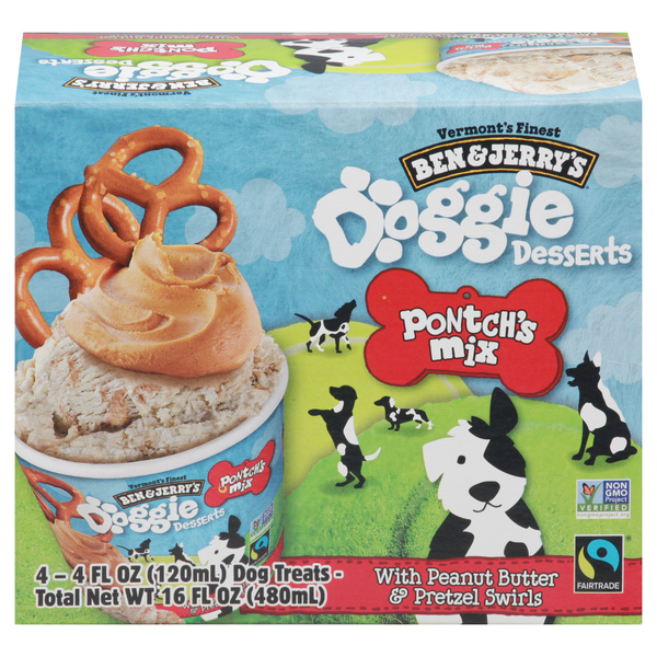Ben & Jerry's Doggie Desserts, Pontch's Mix 4-4 Fl Oz Treats | Hy