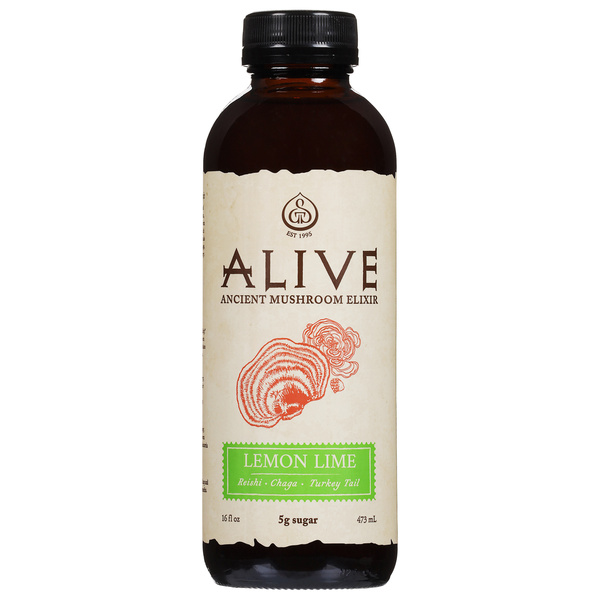 Alive Lemon Lime Ancient Mushroom Elixir 16 fl oz | Hy-Vee Aisles