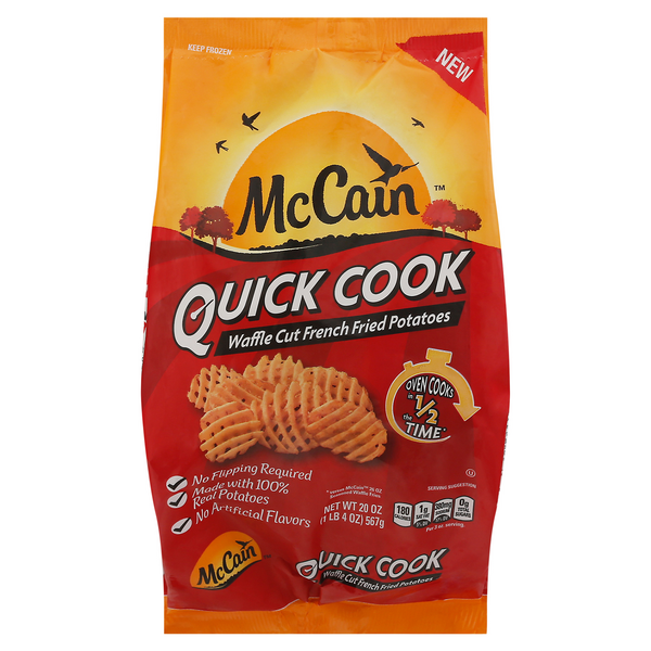 McCain Sweet Potato Waffle Fries, 2.5 lb. Bag - 6/Case