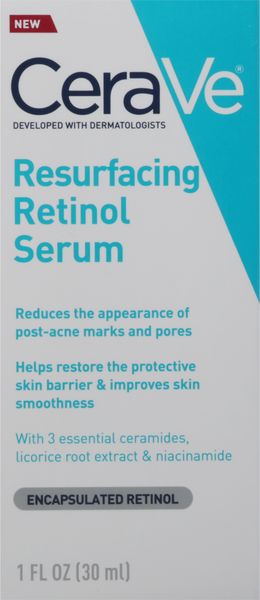 cerave resurfacing retinol face serum