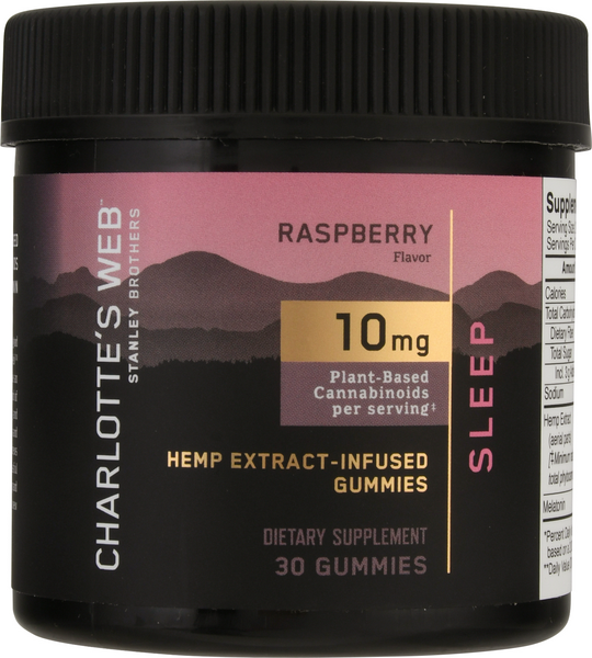 Charlotte's Web Raspberry 10mg Sleep Gummies