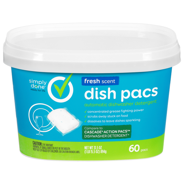 Simply Done Fresh Scent Dish Pacs 60Ct | Hy-Vee Aisles Online