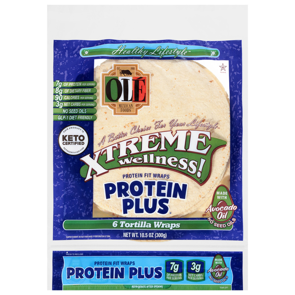 Ole Mexican Foods Xtreme Wellness! Protein Plus Tortilla Wraps 6Ct | Hy-Vee  Aisles Online Grocery Shopping