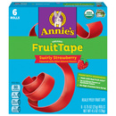 Annie's Organic Fruit Tape Swirly Strawberry 6Ct